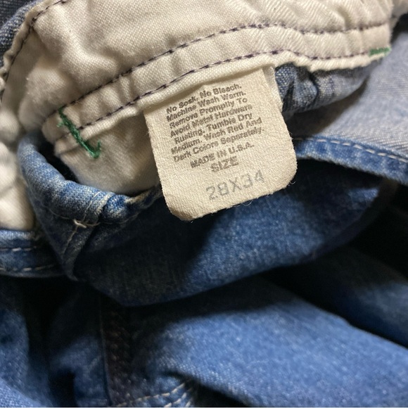 Oshkosh VTG Overalls 28X34 Measure Blue Denim Good Condition Workwear - Picture 5 of 7